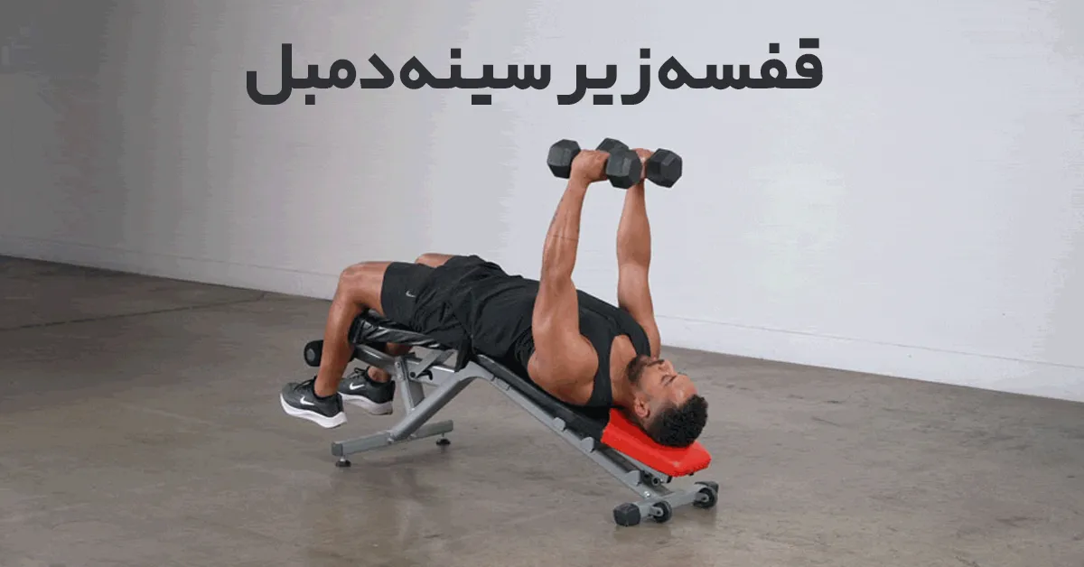 قفسه-زیر-سینه-دمبل